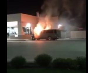 VAN CATCHES ON FIRE WITH PETS INSIDE IN MERCED