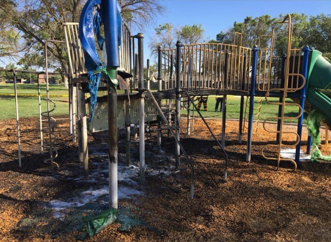 THIS IS HOW THE PLAYGROUND CAUGHT ON FIRE YESTERDAY