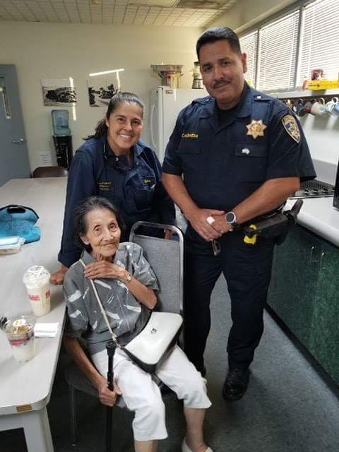Lost 91-year-old woman reunited with her son