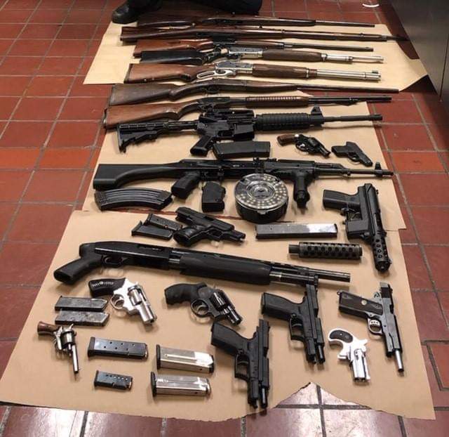 Over 21 firearms and over 500 rounds of ammunition found in Merced home