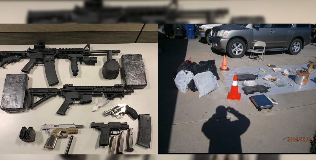 Several weapons and drugs seized in Chowchilla