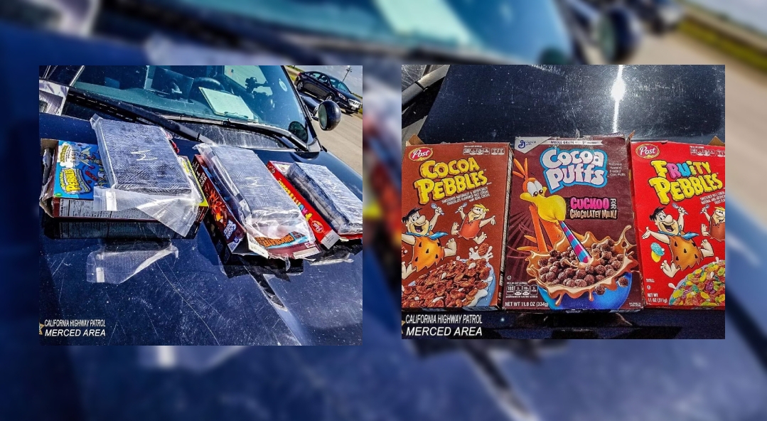 CHP Merced says, Talk about going Cuckoo with Cocoa Puffs