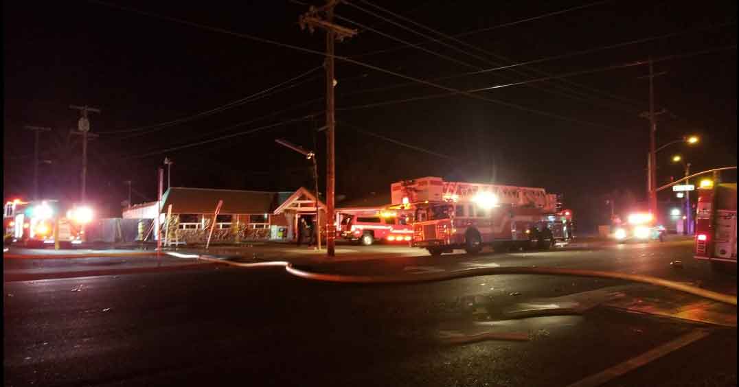 Breaking News: Fire reported at Merced Bar-B-Q Pit
