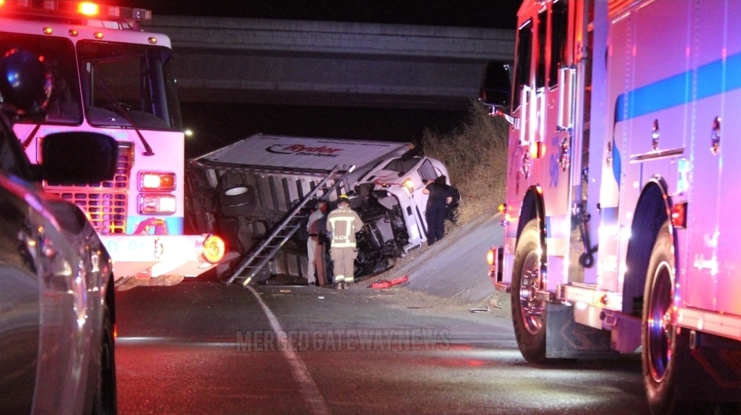 Box Truck goes airborne on Highway 99 in Merced County, this is what happened