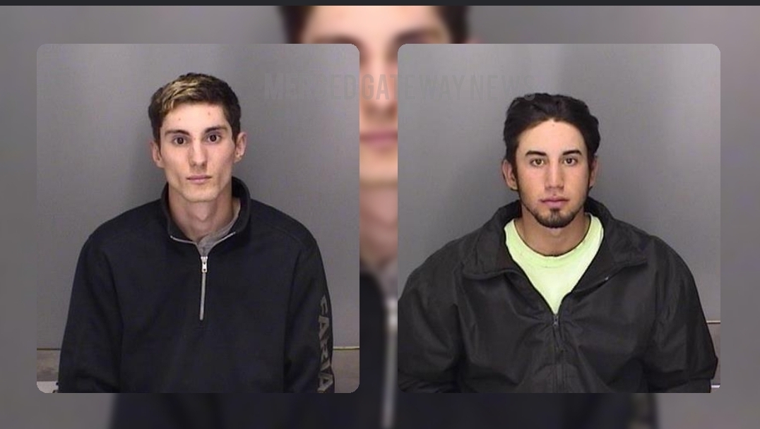 Two young men arrested for slashing vehicle tires, arson, and more in Merced County