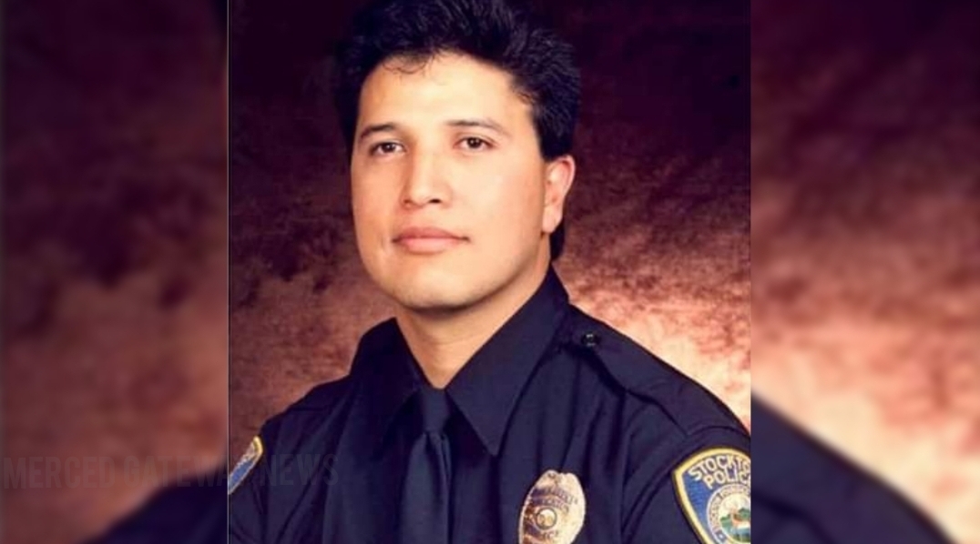 Stockton Police officer remebered today, he was a Merced Native