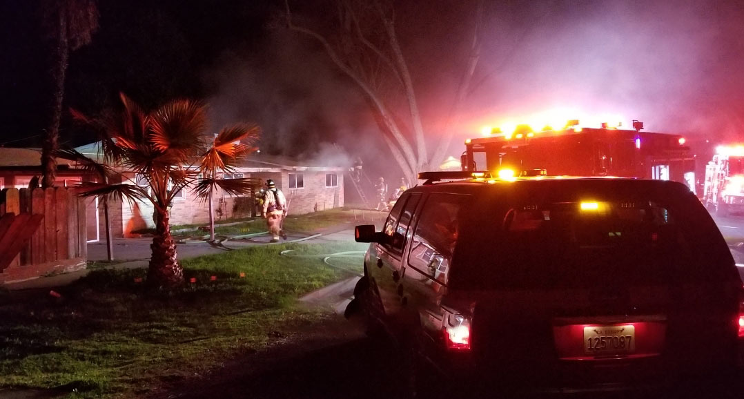 Merced Firefighters respond to vacant home fire last night