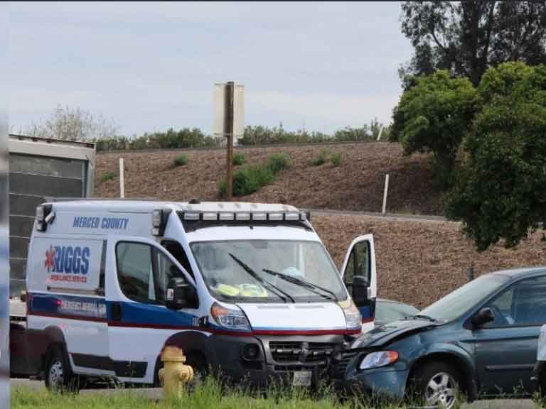 Riggs Ambulance involved in collision in Merced, happened in front of Wendy’s