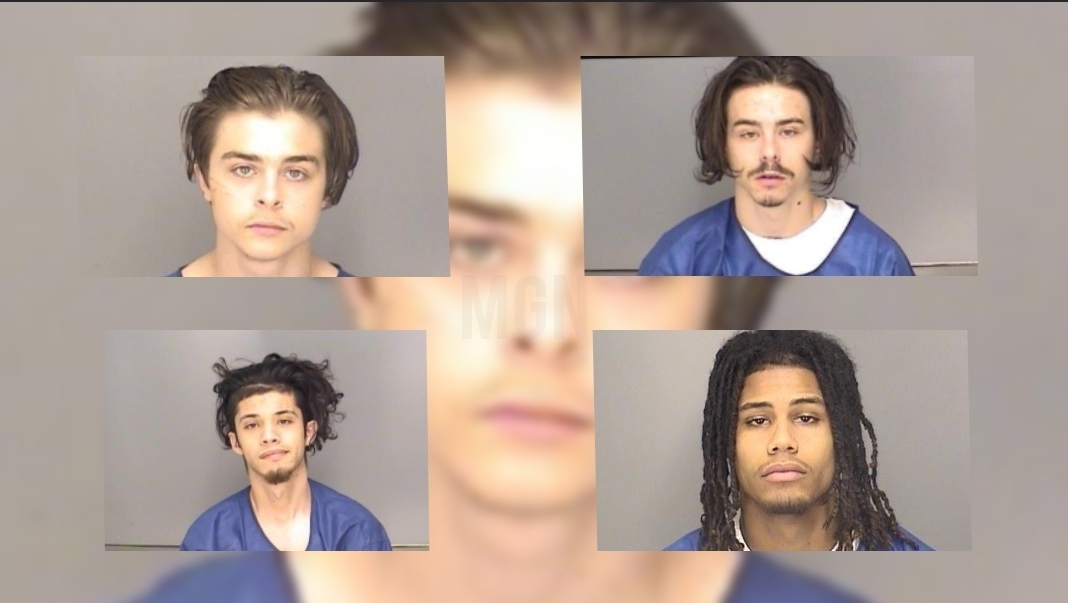 Four men are now behind bars after shooting at homes in Merced