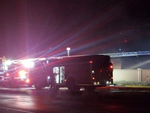 Two Alarm fire reported at Merced Recycling Center last night