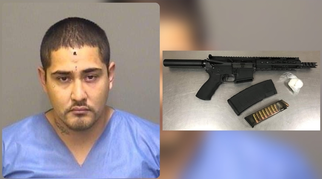 Merced police arrest man with AR Pistol after a short chase