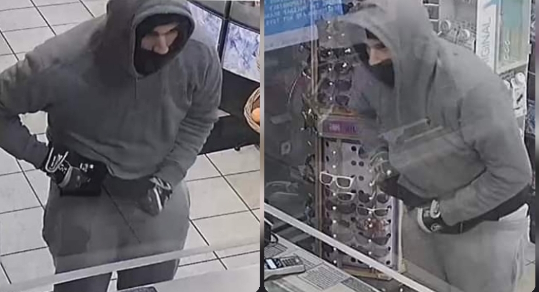 Subject wanted by police for robbery at Merced gas station