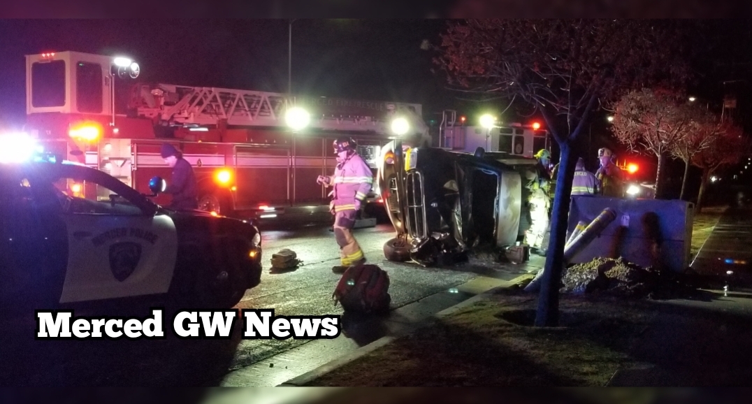 Police investigating a single-vehicle crash by Golden Valley High School