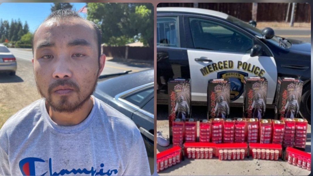Gang member arrested with illegal fireworks and ammunition