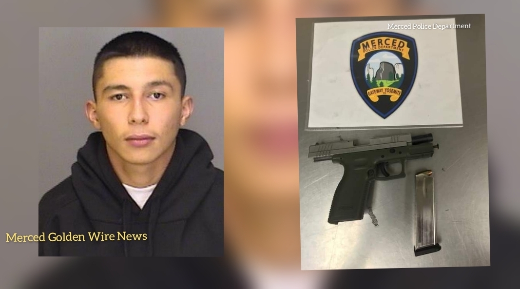 18-year-old man from Merced arrested, Police say he was in possession of a stolen firearm