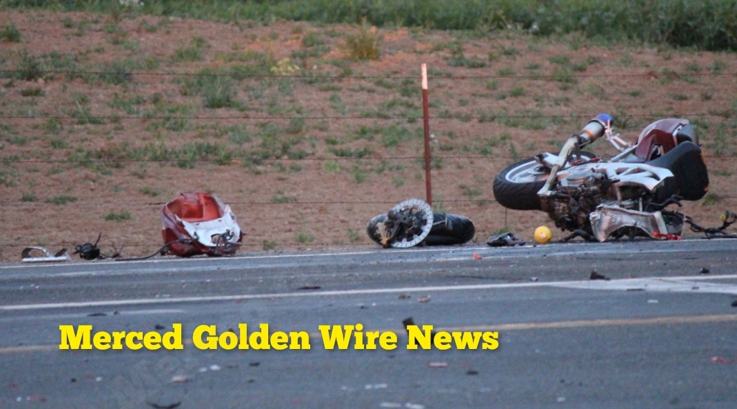 Motorcyclist flown to hospital after crashing into a vehicle on Santa Fe near Atwater